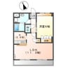 ソレイユ鉄屋 1LDKの間取り