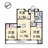 グランマスト多治米B 3LDKの間取り