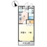 ソレイユ曙 1Kの間取り