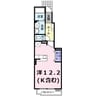 エヴァーグリーンＢ 1Rの間取り