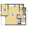 月光福山沖野上町 1LDKの間取り