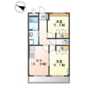 グリーンフィールド 2DKの間取り