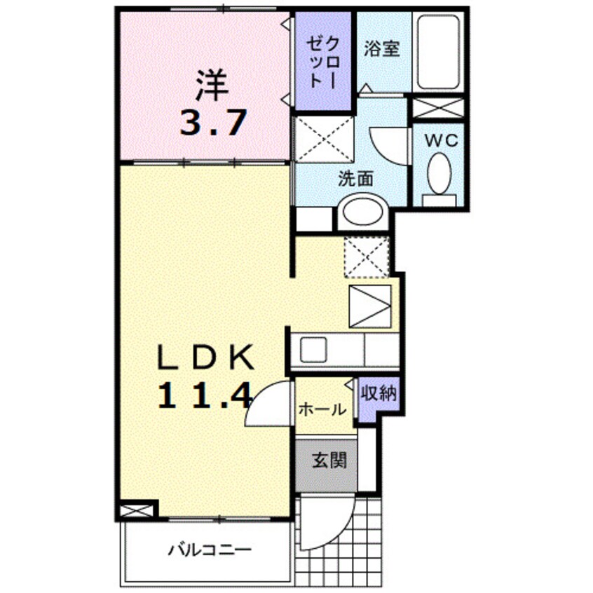 間取図 アルドールＢ