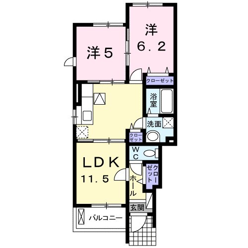 間取り図 ヴィオラＡ
