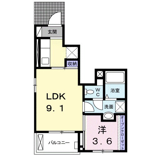 間取り図 ライトスプリングＡ