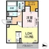 ルミエール手城D 1LDKの間取り