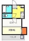 フロンティア南蔵王 1Kの間取り