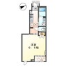 アンソレイエ 1Kの間取り