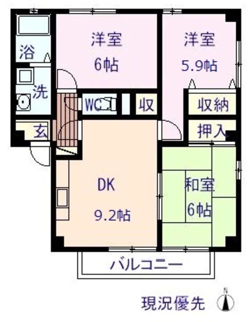 間取図 サンフラワー