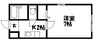 ＦＩＬＥ１０１０ 1Kの間取り