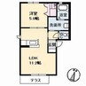 グランドメゾン引野北 1LDKの間取り
