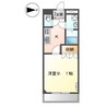 ウィスティリア 1Kの間取り