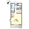 アウラ山手 1Kの間取り