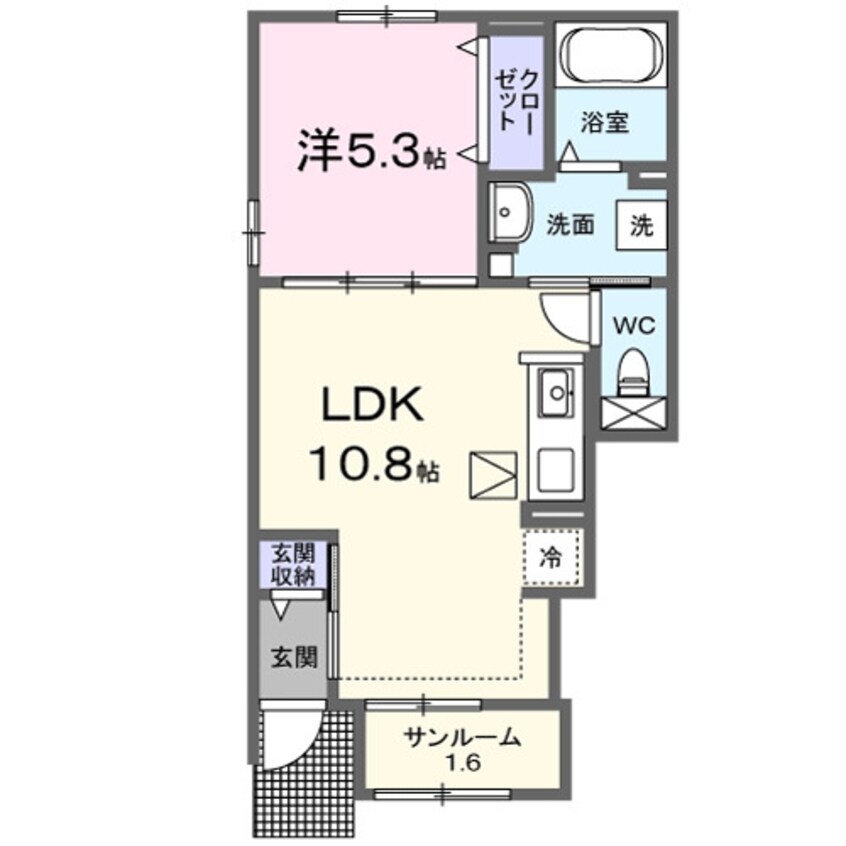 間取図 サニーガーデン　Ｋ