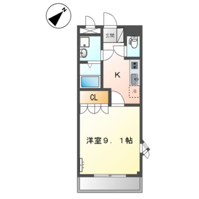 間取図 アルカディア明日香