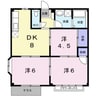 エルディム富士 3DKの間取り