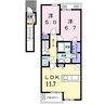 エミネンス　Ｃ 2LDKの間取り