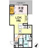 D-residence多治米東N 1LDKの間取り
