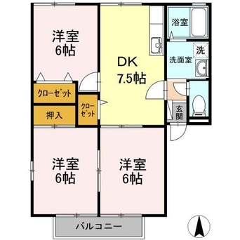 間取図 サンヴェール A棟