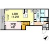 D-roomCⅧ 1LDKの間取り