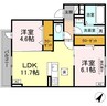 D-residence多治米東S 2LDKの間取り