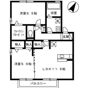 間取図 セジュールセラ　D棟