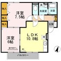 グリーンベルズA棟の間取図