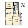 アメニックス福山 五番館 2LDKの間取り