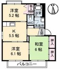 グラヴィス山手の間取図