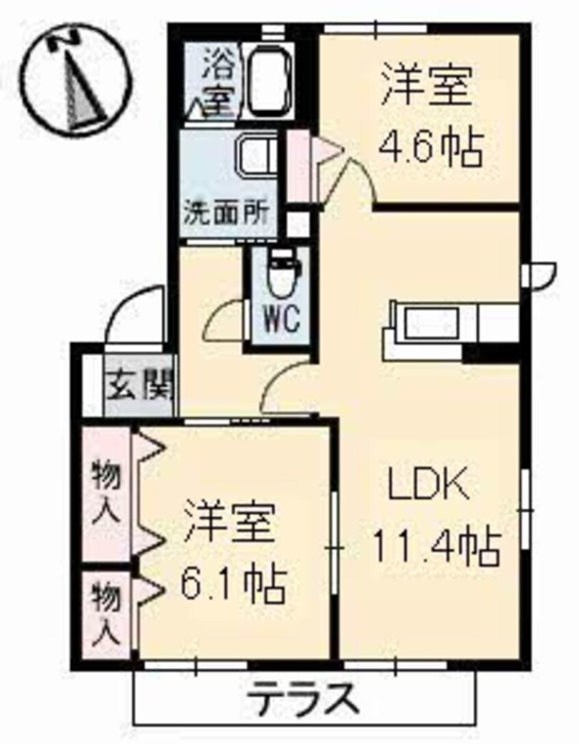 間取図 サニーコート B棟