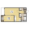 月光福山東壱番館 1LDKの間取り