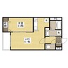 月光福山東壱番館 1LDKの間取り