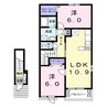 コッティ光Ⅰ 2LDKの間取り
