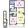 ネスル 2LDKの間取り