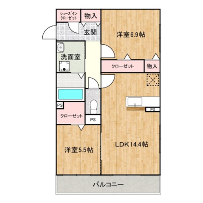 間取図 曙町１丁目新築マンション