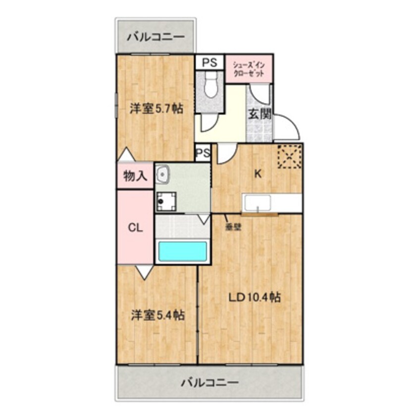 間取図 曙町１丁目新築マンション