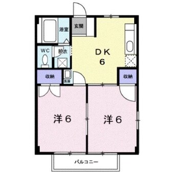 間取図 シティハイツエレガントＥ
