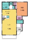 カサロサ　　ペット(犬・猫) 1LDKの間取り