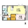 プリムローズ・Ｄ 1LDKの間取り