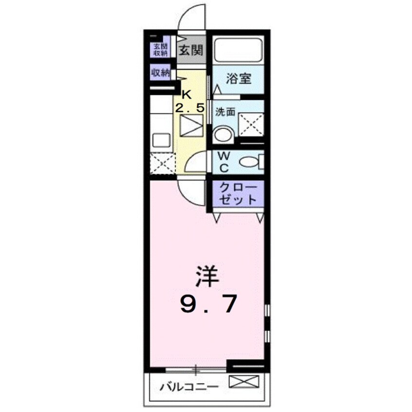 間取図 プラシード　カーサＦ