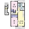 フォルサ・エムＢ 2LDKの間取り