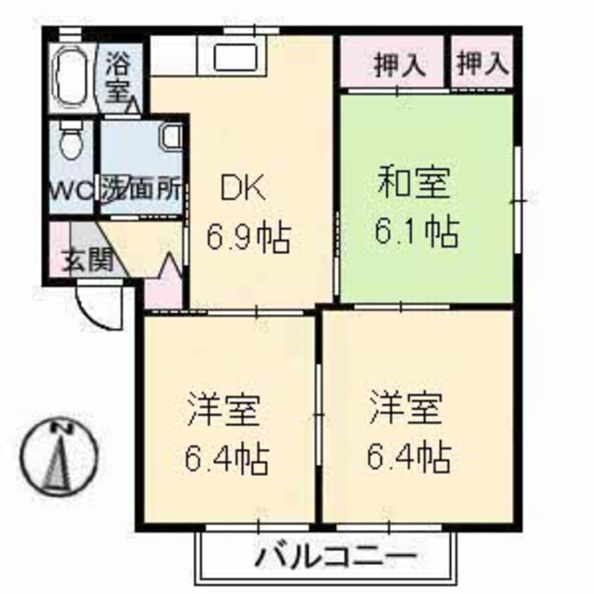 間取図 サンライフ城興