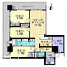 アルファゲートタワー福山駅前 3LDK+Sの間取り