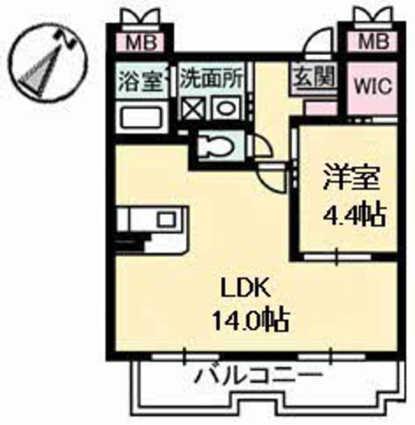 間取図 nfツインズA棟