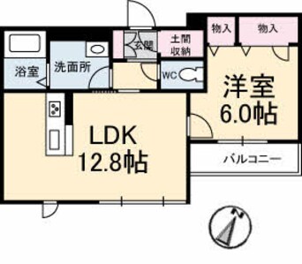 間取図 シャーメゾン福山北B棟