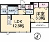 シャーメゾン福山北B棟 1LDKの間取り