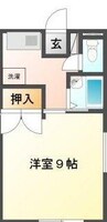 小林マンション 1Kの間取り