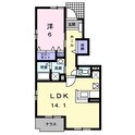 ル　コルヌイエＢの間取図