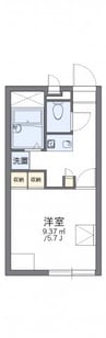 レオパレスル　ポルトＡ 1Kの間取り