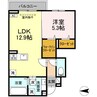 D-ROOM川北 1LDKの間取り